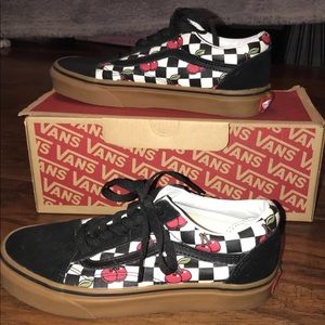 Checkered Cherry Vans